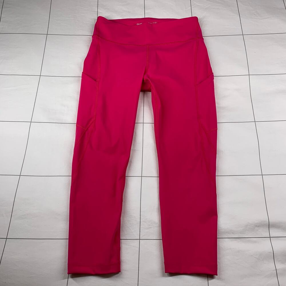 Outdoor Voices Leggings Womens Medium 7/8 Cropped Hot Pink Athletic Gym Yoga Run